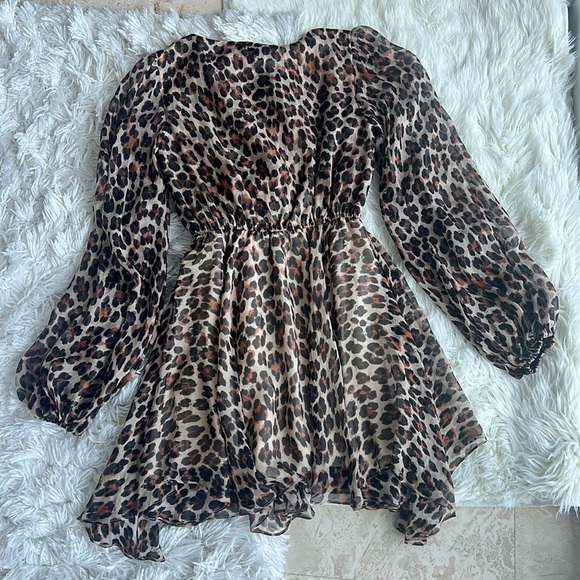 Caroline Constas Olena Leopard Print size xs silk dress - Picture 5 of 5